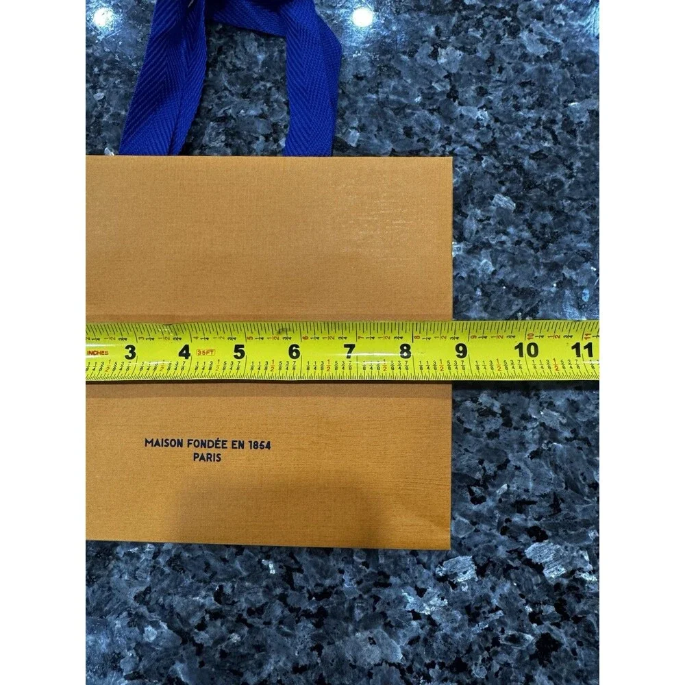Louis Vuitton Authentic LV Orange Shopping Gift Bundle Empty Bag 23x18x10